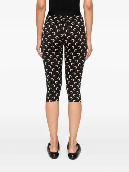Pantaloni Marine Serre cu imagine negru