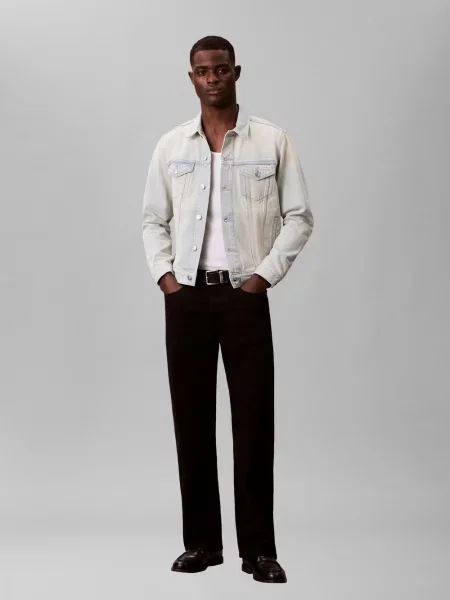 Calvin Klein Jeans kurtka dżinsowa Mężczyźni S niebieski
