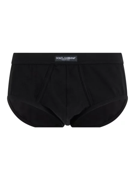 Bokserki Dolce And Gabbana z logo czarne