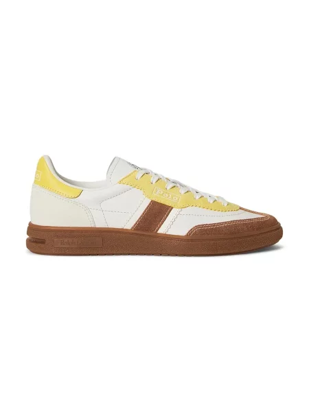Sneakersy Polo Ralph Lauren Écru biela