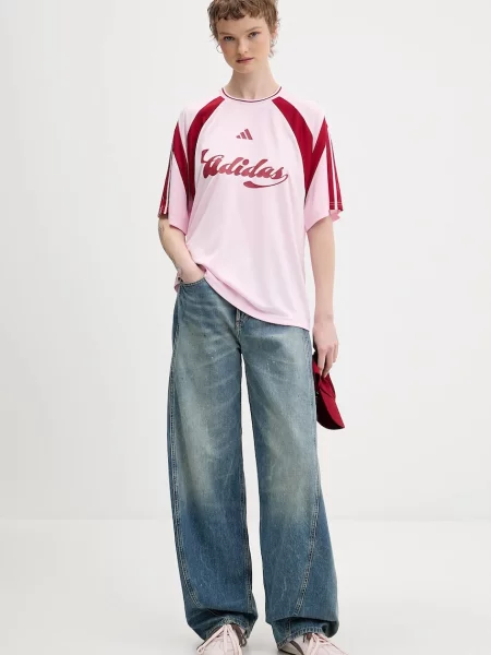 Adidas t-shirt House of Tiro różowy