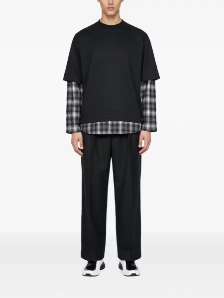Καρό μπλούζα Comme Des Garçons Homme μαύρο
