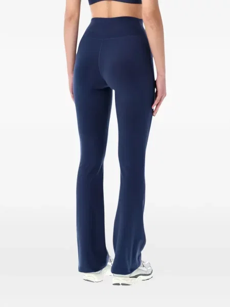 Haftowane szorty Nike polarowe z wysoką talią niebieskie