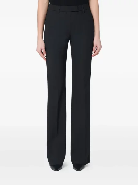 Pantaloni cu picior drept Thelatest stretch negru