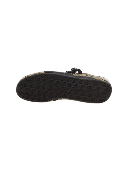 Balerini Puma din piele cu model piele de șarpe negru