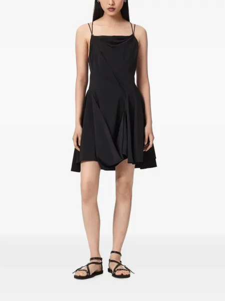 Rochie mini Allsaints drapată negru