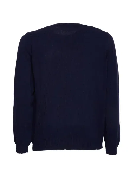 Пуловер Amaranto с кръгло деколте синьо