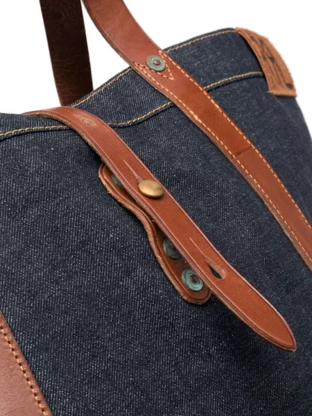 Geantă Ralph Lauren Rrl din piele albastru