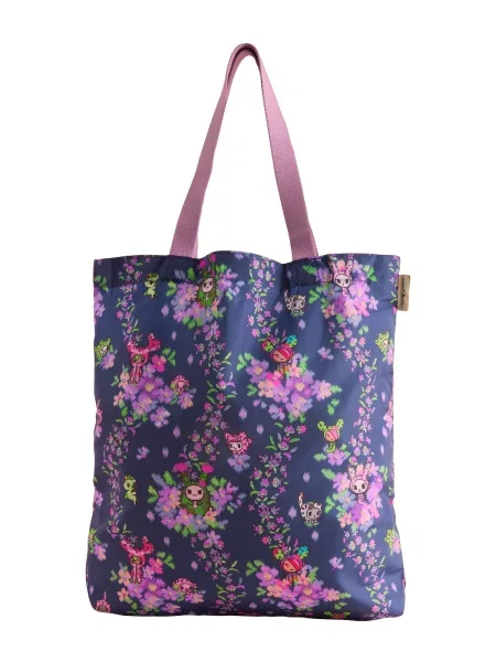 Cath Kidston Nakupovalna torba Toki Doki marine roza / roza zelena