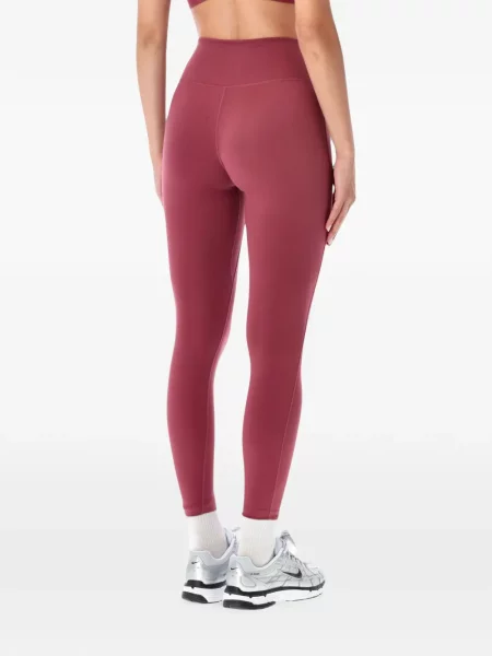 Leggings Nike cu volane tricotate cu talie înaltă roz