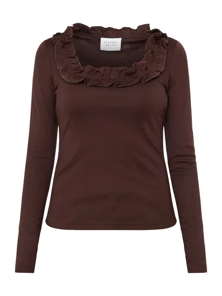 SISTERS POINT Tricou ELETA' maro