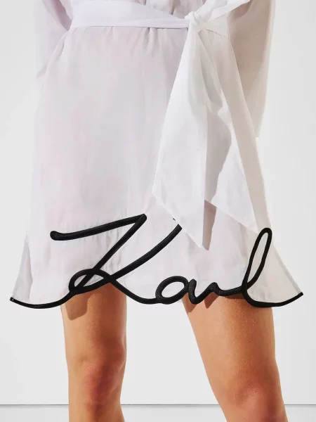 Karl Lagerfeld Rochie de plaja negru alb