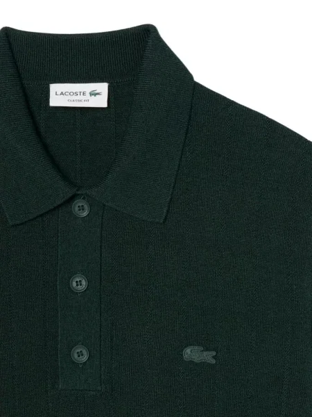 Scurt tricou polo Lacoste tricotate verde