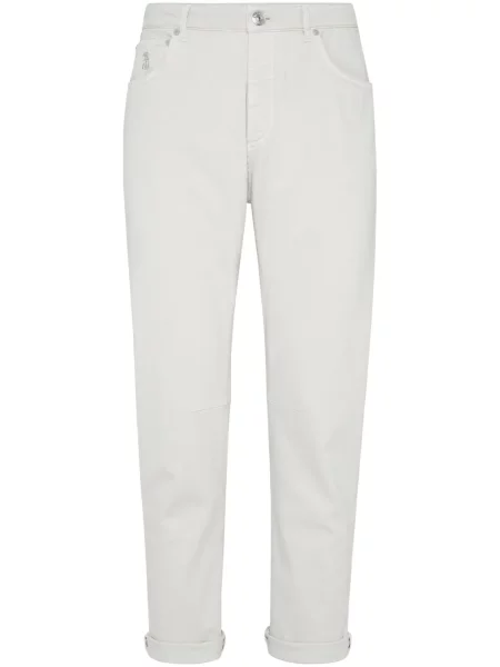 Džíny Brunello Cucinelli bílé