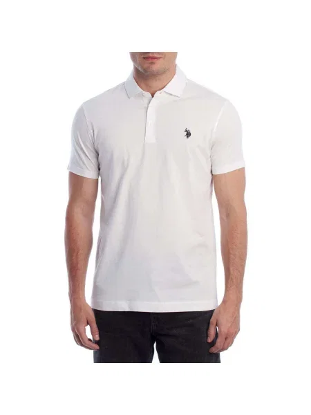 Tricou polo U.s. Polo Assn. alb
