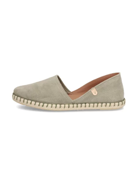 VERBENAS Espadrilky Carmen khaki zelené