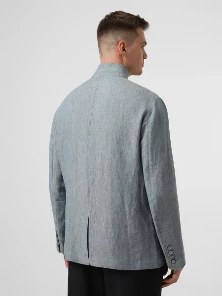 Лляний Блейзер Emporio Armani блакитний