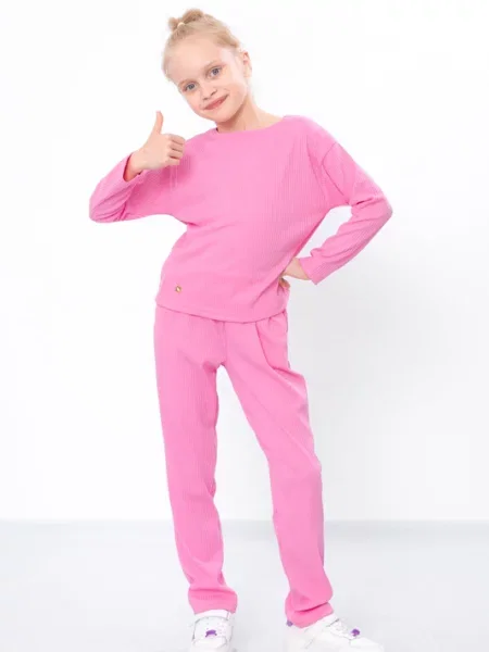 Дитячий Спортивний костюм Носи своє бавовна/поліестер рожевий