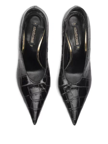 Pantofi cu toc Roberto Cavalli negru