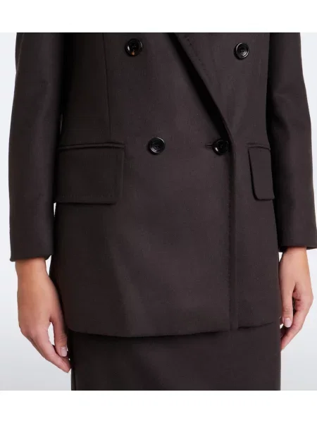 Sacou Max Mara cu două rânduri de nasturi maro