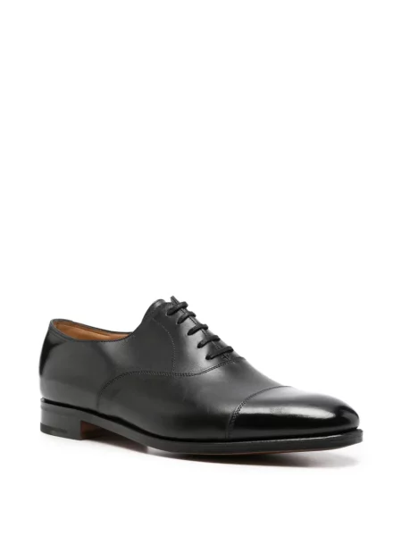 Șapcă John Lobb din piele negru