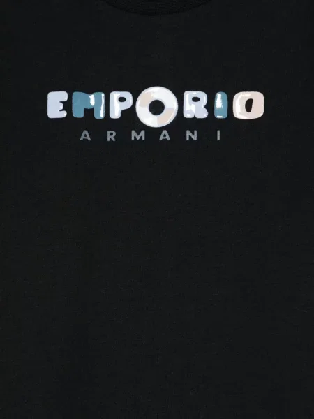 Koszulka dziecięca Emporio Armani niebieska
