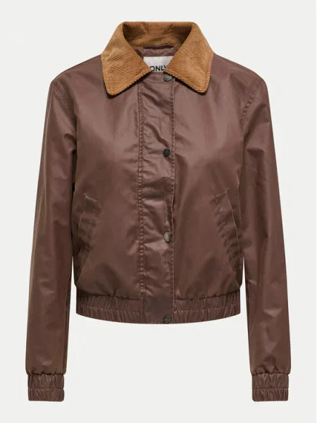 ONLY Geacă din imitație de piele Mountain maro