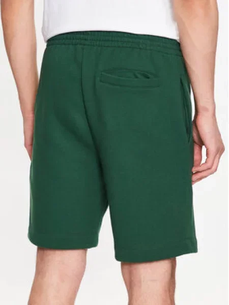 Lacoste trenirka kratke hlače z bombažem zelena