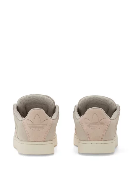 Sneakerși Adidas alergare din piele de căprioară cu model floral negru