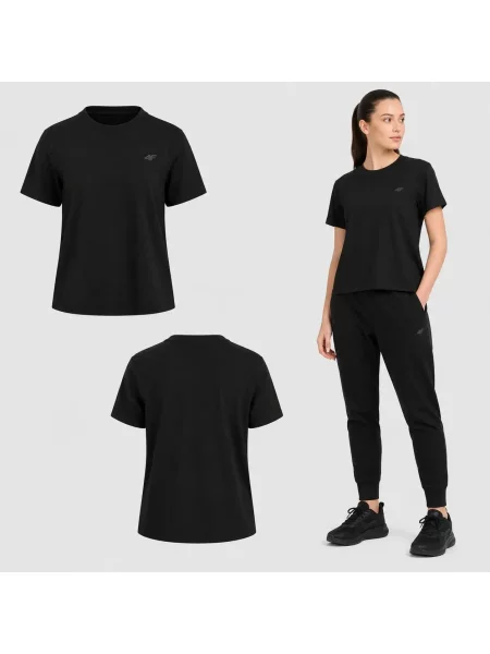 KOSZULKA 4F T-SHIRT SPORTOWY NA CO DZIEŃ czarna