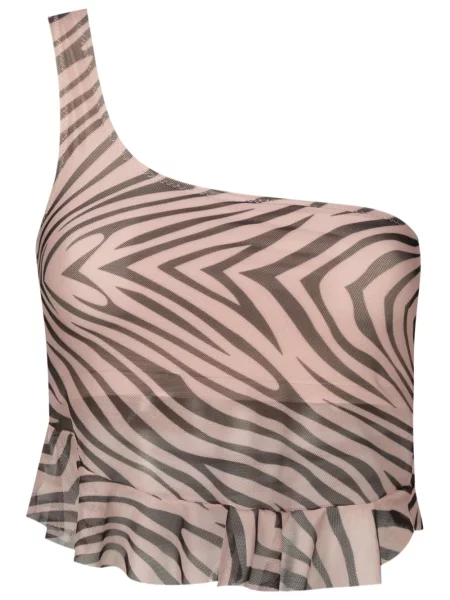 Top Amir Slama cu un umăr gol maro