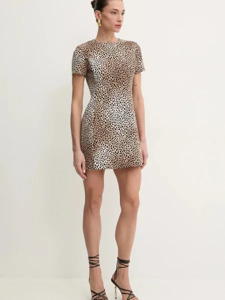 MICHAEL Michael Kors sukienka mini dopasowana brązowy