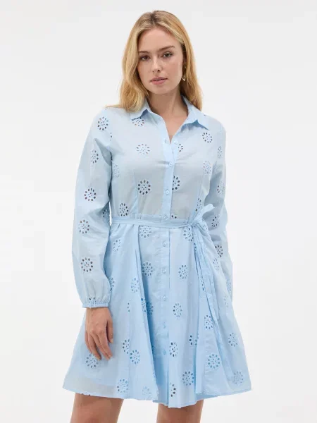 Rochie Orsay în linie A alb
