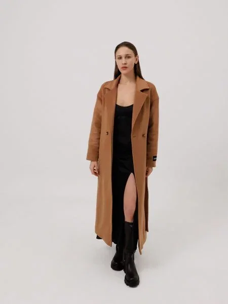 Alnest Пальто Вовна коричневий