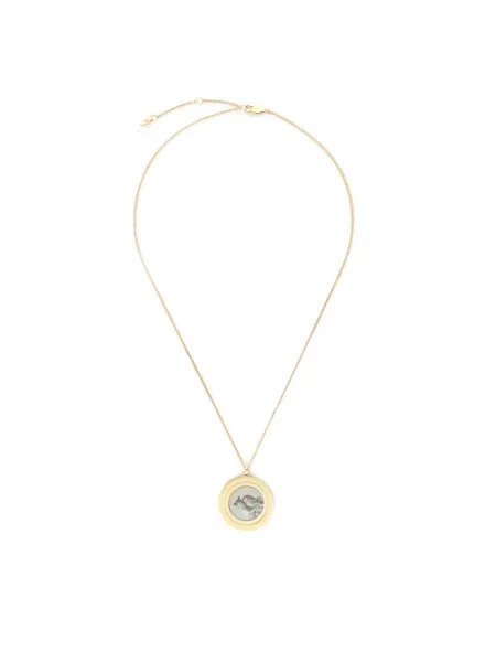 Colier Fossil Harlow Locket Auriu
