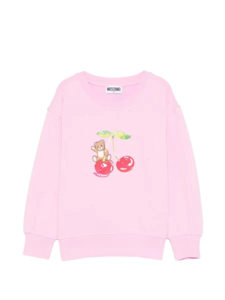 Bluza dziecięca Moschino różowa