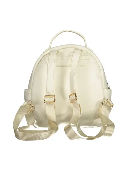 Lniana torebka Valentino By Mario Valentino biała