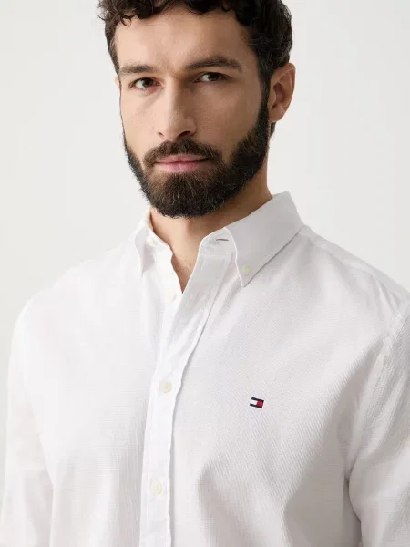 Tommy Hilfiger риза мъжка от бяло