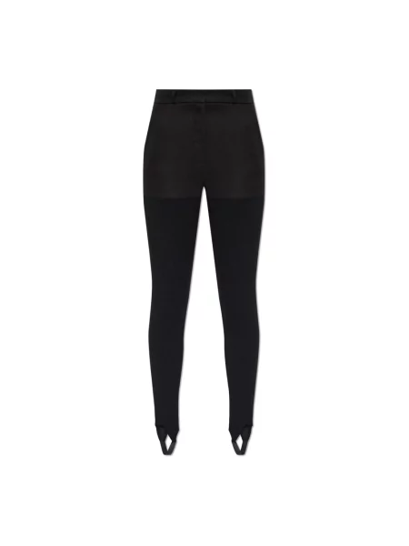 Coperni spodnie Hybrid Rib dopasowane high waist czarny