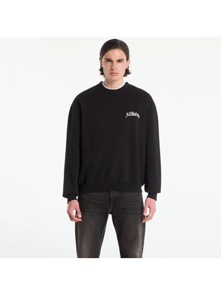 Φούτερ AllSaints Descent Sweatshirt Washed Black L μαύρο