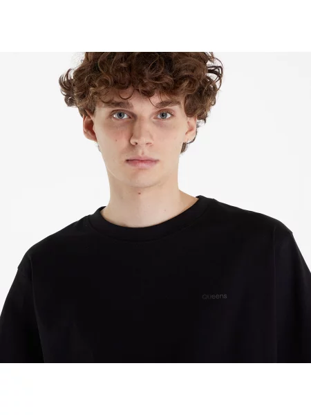 Тениска Queens Men’s Essential Tonal Print Black/ White/ Navy S бяло