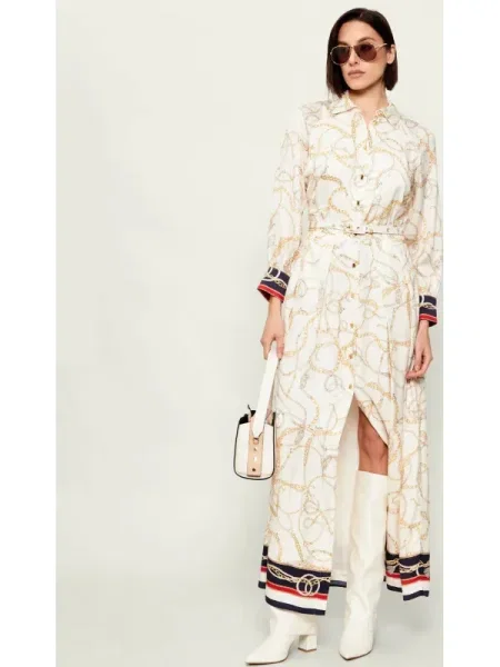 Marciano Guess Rochie tip cămașă Écru bej