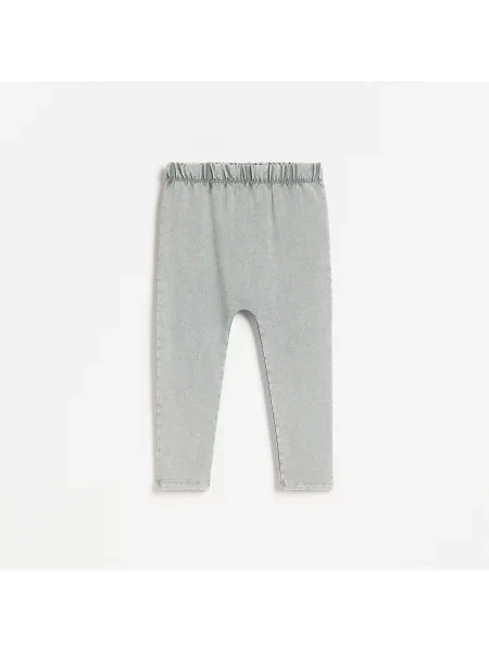 Reserved Pamutban gazdag leggings világos szürke