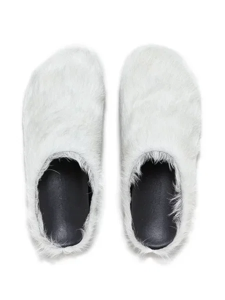Papuci tip mules Marni alb