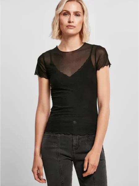 Koszulka Urban Classics z siateczką czarna