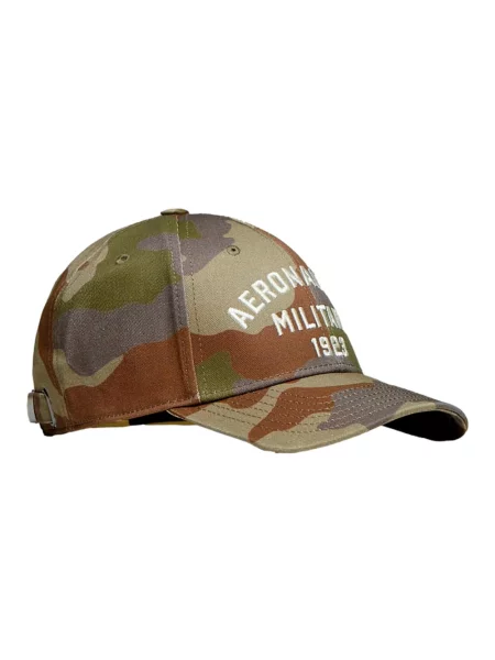 Aeronautica Militare Akcesoria unisex ONE SIZE Czapka z Nadrukiem Kamuflażu Aeronautica Militare Ha zielony