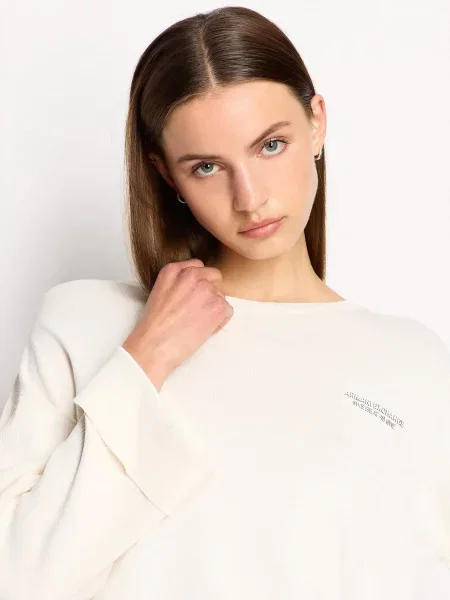 Armani Exchange Джемпер Молочний