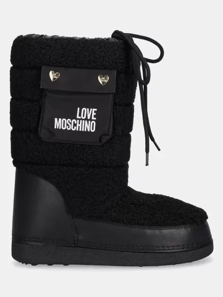 Love Moschino śniegowce czarny