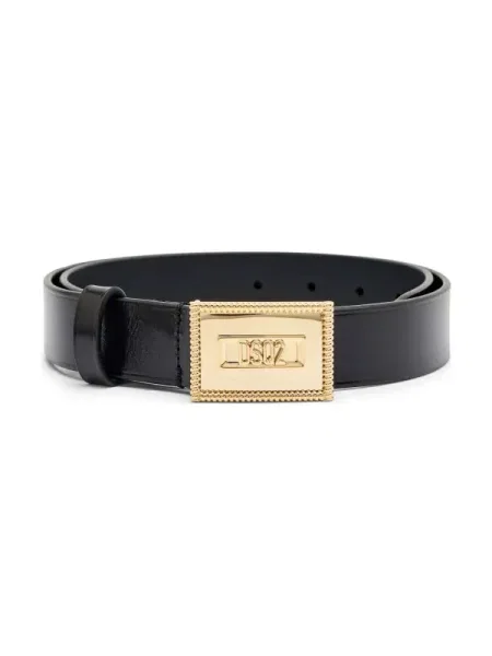 De piele Plaque negru
