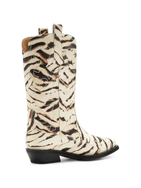 Botine Ganni cu broderie
